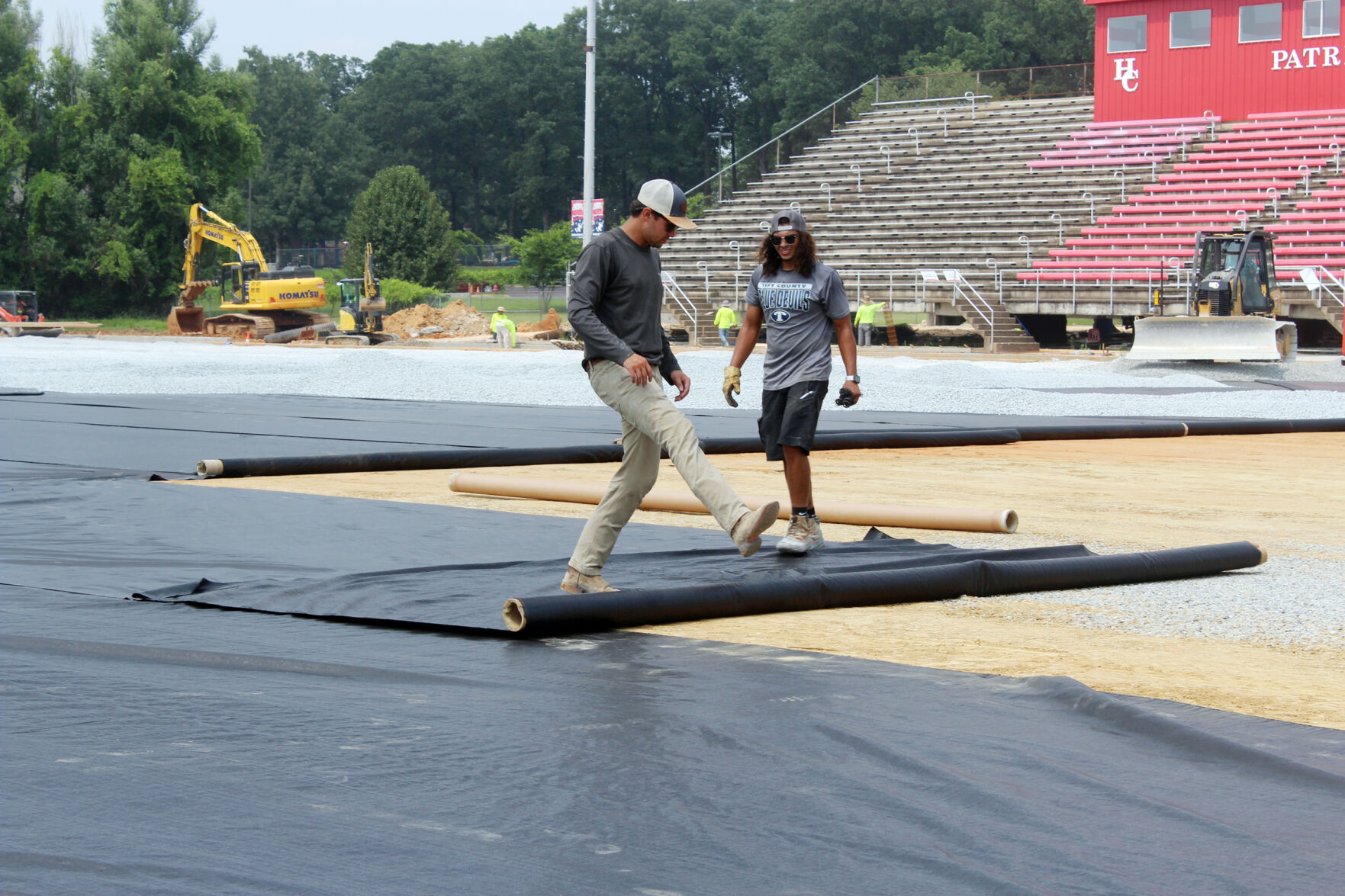 Significant progress made Thursday on Patriot Stadium